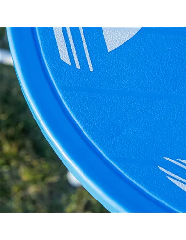 Outsunny Kids Outdoor Bistro Table and Chair Set, Folding Garden Furniture w/ Shark Design, Removable, Adjustable Sun Umbrella, 