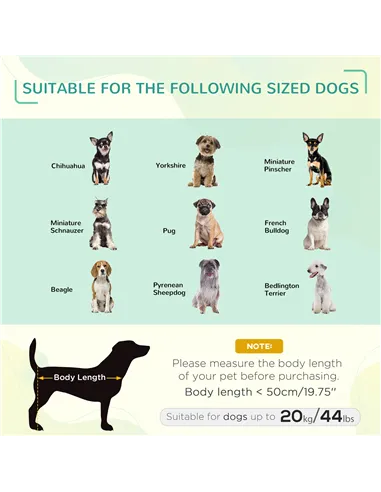 PawHut Raised Dog Bed Cat Elevated Lifted Puppy Pet Elevated Cot Portable Camping Basket – Blue (Medium)