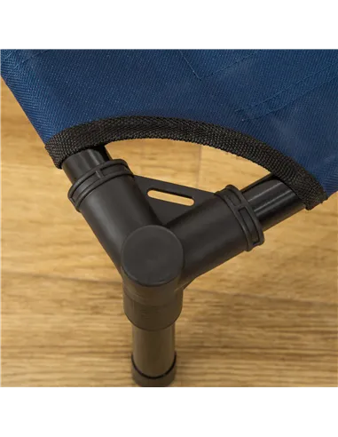 PawHut Raised Dog Bed Cat Elevated Lifted Puppy Pet Elevated Cot Portable Camping Basket – Blue (Medium)