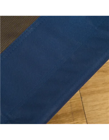 PawHut Raised Dog Bed Cat Elevated Lifted Puppy Pet Elevated Cot Portable Camping Basket – Blue (Medium)