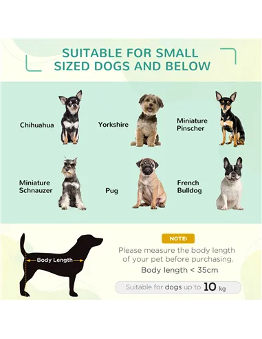 PawHut Raised Dog Bed Cat Elevated Lifted Portable Camping w/ Metal Frame Black and Red (Small)