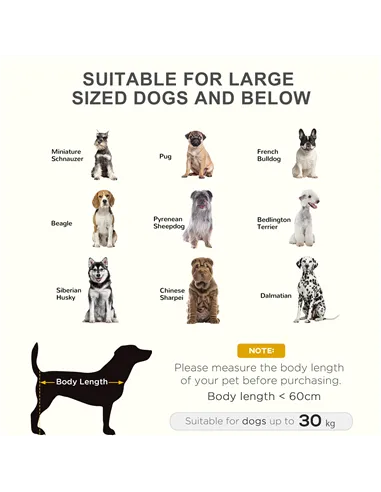 PawHut Large Raised Dog Bed Cat Elevated Lifted Cooling Portable Camping Basket Outdoor Indoor Mesh Pet Cot Metal Frame Brown