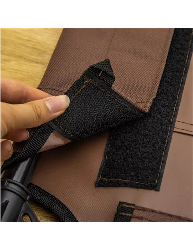 PawHut Large Raised Dog Bed Cat Elevated Lifted Cooling Portable Camping Basket Outdoor Indoor Mesh Pet Cot Metal Frame Brown