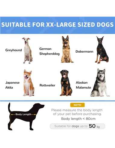 PawHut Raised Dog Bed Cooling Elevated Pet Cot with Breathable Mesh for Indoor Outdoor Use Brown, XX Large, 122 x 92 x 23cm