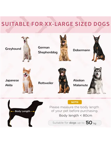 PawHut Raised Dog Bed Cooling Elevated Pet Cot with Breathable Mesh for Indoor Outdoor Use Red, XX Large, 122 x 92 x 23cm