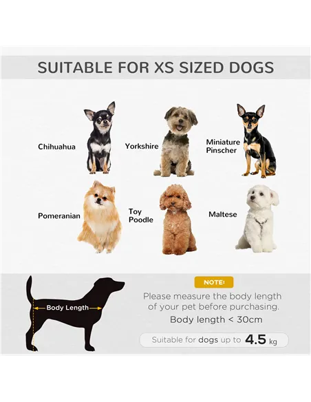 PawHut Dog Sofa Bed Pet Chair Couch with Water Resistant Fabric, Kitten Lounge with Soft Cushion, Wooden Frame for Mini Size Dog
