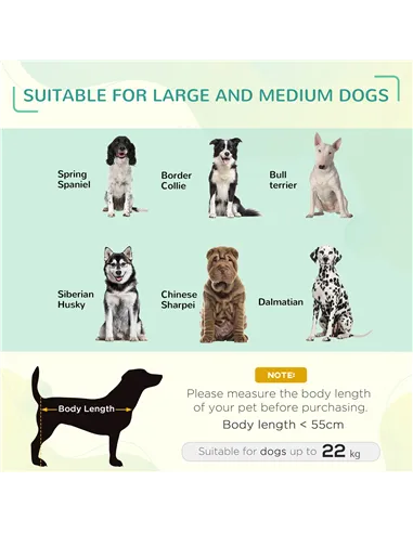 PawHut Elevated Pet Bed Cooling Raised Cot Style Bed for Large Medium Sized Dogs with Non-slip Pads Steel Frame Breathable Mesh 