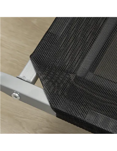 PawHut Elevated Pet Bed Cooling Raised Cot Style Bed for Large Medium Sized Dogs with Non-slip Pads Steel Frame Breathable Mesh 