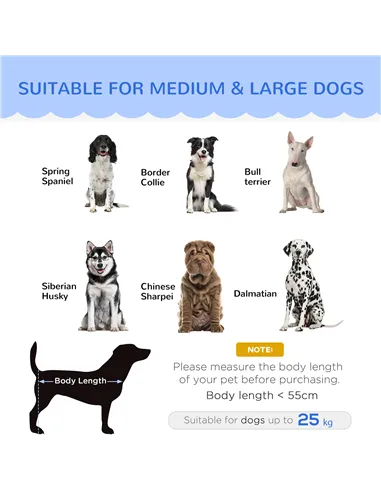 PawHut Dog Sofa, Pet Couch Bed for Medium, Large Dogs, with Legs, Cushion - Grey