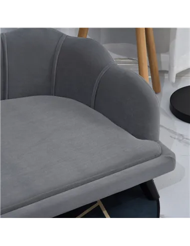 PawHut Dog Sofa, Pet Couch Bed for Medium, Large Dogs, with Legs, Cushion - Grey