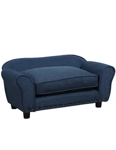 PawHut Dog Sofa for XS and S Size Dogs, Pet Chair Couch with Thick Sponge Padded Cushion, Kitten Lounge Bed with Washable Cover,