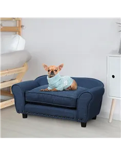 PawHut Dog Sofa for XS and S Size Dogs, Pet Chair Couch with Thick Sponge Padded Cushion, Kitten Lounge Bed with Washable Cover, 2