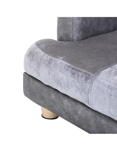 PawHut Dog Sofa Bed for Small-Sized Dogs, Elevated Pet Chair with PU Cover, Soft Cushion, Cat Couch Lounger with Anti-slip Legs 