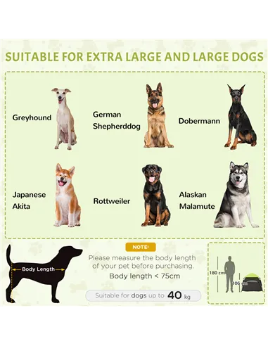 PawHut Foldable Dog Cat Tent with Water-Resistant Oxford, Carry Bag for Extra Large Dog, Green