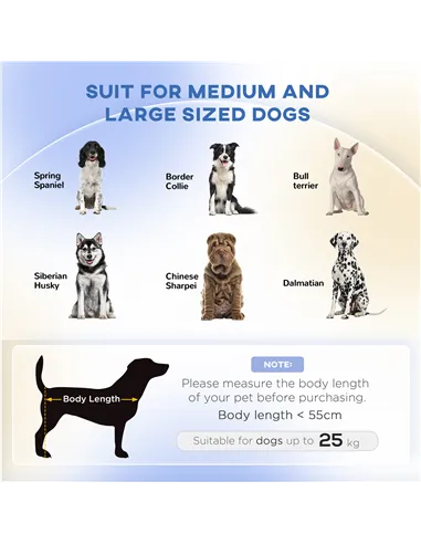 PawHut Dog Couch with Soft Cushion, Pet Sofa Bed with Wooden Frame, Removable Cover, for Medium and Large Dogs, Grey