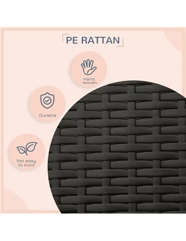 PawHut Wicker Dog House, Rattan Pet Bed, with Removable Cushion, Canopy, for Small and Medium Dogs - Cream