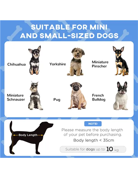 PawHut Cooling Raised Pet Bed w/ Washable Breathable Mesh, for Mini Small Dogs, 61 x 46 x 63cm - Dark Blue