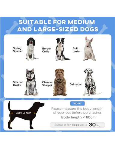 PawHut Cooling Raised Pet Bed w/ Washable Breathable Mesh, for Medium, Large Dogs, 91 x 76 x 89cm - Dark Blue