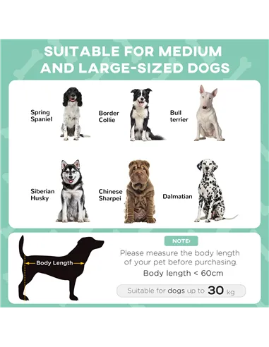 PawHut Cooling Raised Pet Bed w/ Washable Breathable Mesh, for Medium, Large Dogs, 91 x 76 x 89cm - Light Grey