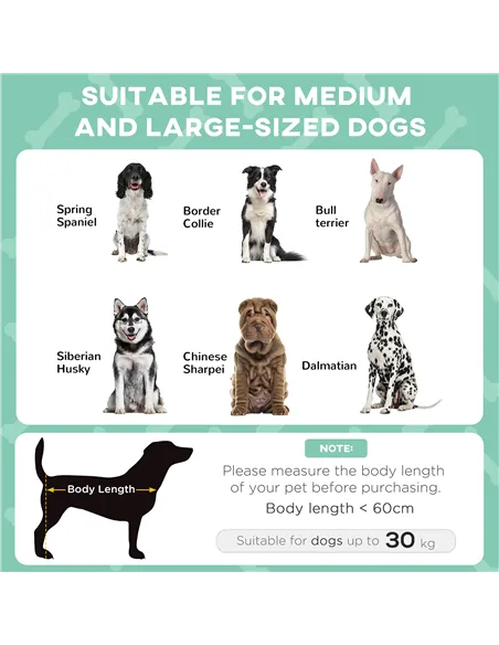 PawHut Cooling Raised Pet Bed w/ Washable Breathable Mesh, for Medium, Large Dogs, 91 x 76 x 89cm - Light Grey
