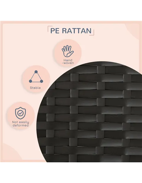 PawHut Extendable Elevated Dog Bed, Rattan Dog House w/ Water-Resistant Roof, Removable Cushion - Grey