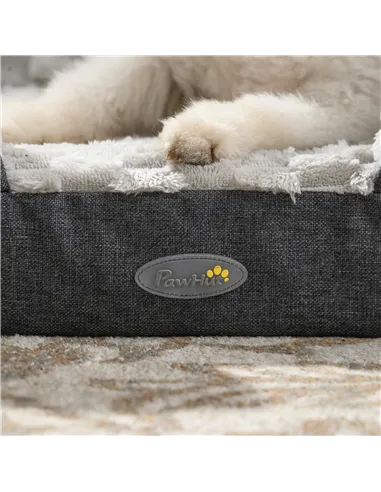 PawHut Calming Dog Bed Pet Mattress w/ Removable Cover, Anti-Slip Bottom, for Large Dogs, 120L x 80W x 22Hcm - Charcoal Grey