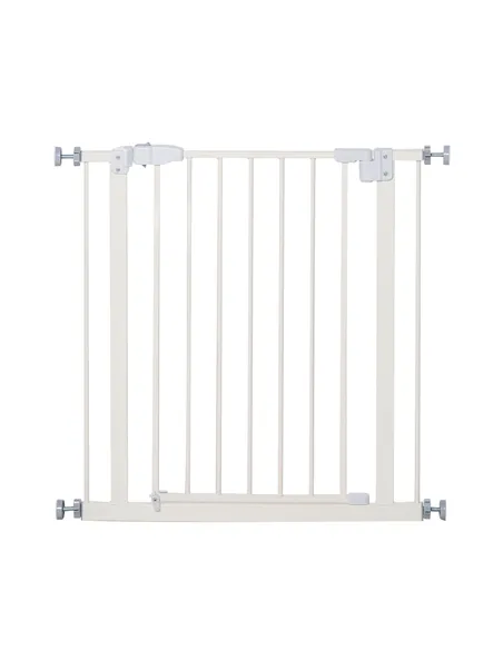 PawHut Pressure Fit Safety Gate, Adjustable Dog Gate, Pet Barrier for for Doorways, Staircases and Hallways with Auto Close, Dou