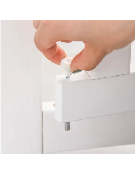 PawHut Freestanding Pet Gate 4 Panels Wooden Dog Safety Fence Foldable with Support Feet for Doorway Stairs 91cm Tall White