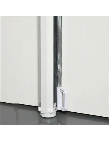 PawHut Retractable Stair Gate for Dogs, Pet Mesh Safety Gate Extends up to 115cm for Doorways Indoor- Grey