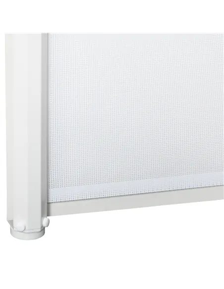 PawHut Retractable Stair Gate,  Dog Pet Barrier, for Doorway, Staircase, Hallway - White