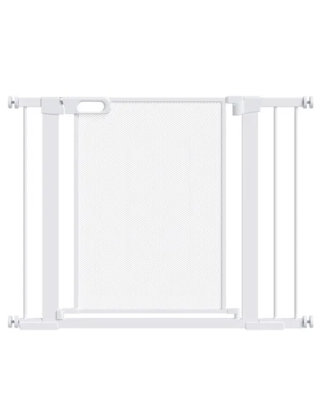 PawHut Pet Safety Gate, for Doorways, Staircases, Hallways, with Extensions Kit, 75-103cm - White