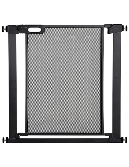 PawHut Dog Safety Gate, for Hallways, Staircases, Doors w/ Automatic Closing Door - Black