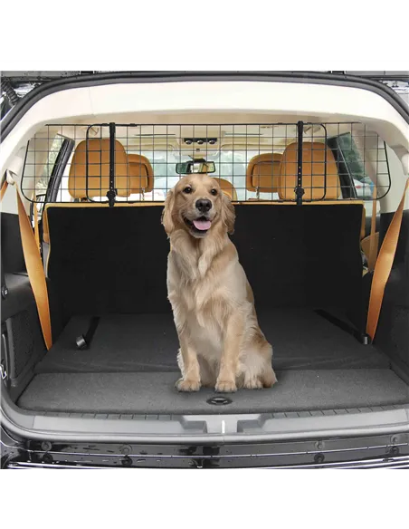 PawHut Heavy Duty Pet Dog Car Barrier Black