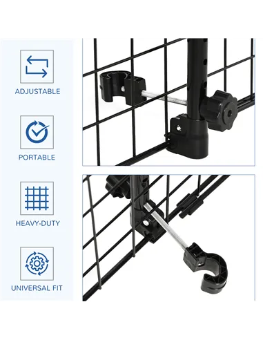 PawHut Heavy Duty Pet Dog Car Barrier Black