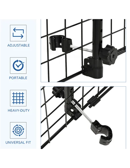 PawHut Heavy Duty Pet Dog Car Barrier Black