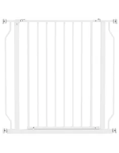 PawHut Extra Wide Dog Safety Gate, with Door Pressure, for Doorways, Hallways, Staircases - White