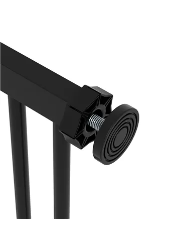 PawHut Adjustable Safety Gate w/ One Extensions, Four Adjustable Screws, Black