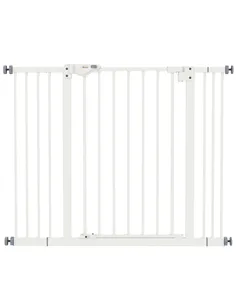 PawHut Adjustable Safety Gate w/ Two Extensions, Four Adjustable Screws, White