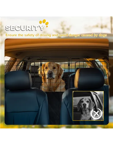 PawHut Dog Guard for Cars, Vans, Vehicles, with 93-150cm Adjustable Width
