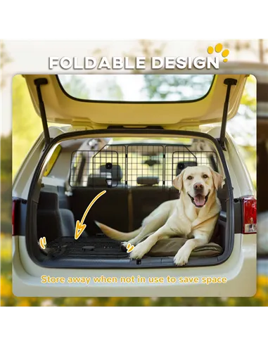 PawHut Dog Guard for Cars, Vans, Vehicles, with 93-150cm Adjustable Width