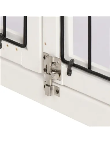 PawHut Dog Crate Furniture, Puppy Crate End Table, Pet Kennel House with 2 Doors for Medium and Small Dogs, 81 x 58.5 x 66 cm, W