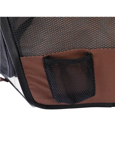 PawHut Portable Cat Dog Playpen Pet Puppy Rabbit Guinea Pig Pen Run Dia 90 x 41H cm Indoor & Outdoor Brown