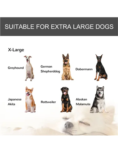 PawHut Metal Dog Cage Kennel Locking Door & Wheels Removable Tray Openable Top For Extra Large Pets 125 x 76 x 81 cm