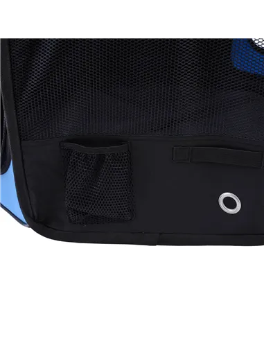 PawHut Portable Cat Dog Playpen Pet Puppy Rabbit Guinea Pig Pen Run Dia 90 x 41H cm Indoor & Outdoor Blue