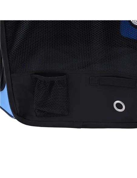 PawHut Portable Cat Dog Playpen Pet Puppy Rabbit Guinea Pig Pen Run Dia 90 x 41H cm Indoor & Outdoor Blue