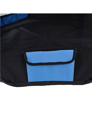 PawHut Portable Cat Dog Playpen Pet Puppy Rabbit Guinea Pig Pen Run Dia 90 x 41H cm Indoor & Outdoor Blue