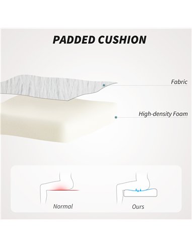 HOMCOM Plush Office Desk Chair, Modern Armless Swivel Vanity Chair with Adjustable Height for Home Office, Bedroom, Living Room,