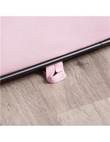 PawHut Fabric Pet Whelping Box Dog Cat Puppy Playpen Rabbit Guinea Pig Play Pen in Pink With Carry Bag Small Dia 90 x 41Hcm