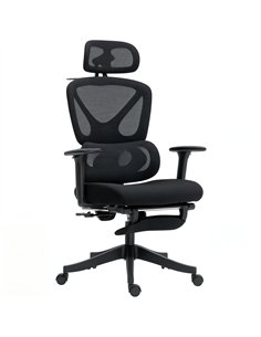 HOMCOM Ergonomic and Adjustable Office Chair - Black