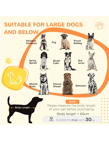 PawHut Dog Crate Furniture, Dog Cage End Table, with Wheels, for Large Dogs, 106 x 60 x 82 cm  - White